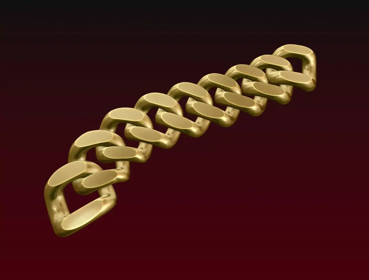 Cuban Chain Ring 3D print model