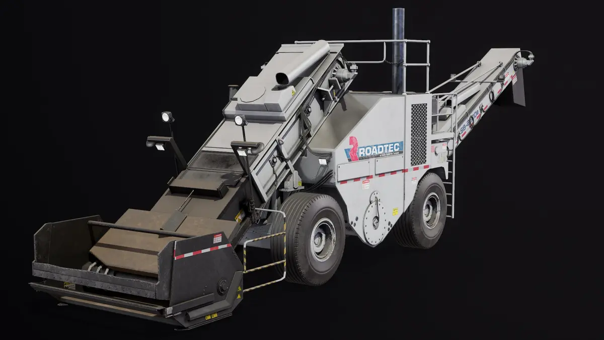 Asphalt Milling Machine Roadtec SB2500E Series PBR 3D model