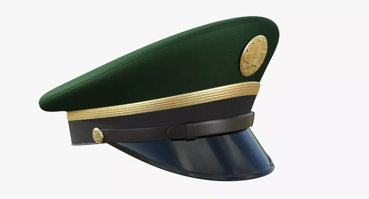 Army Service Cap PBR Low-poly 3D model purchase