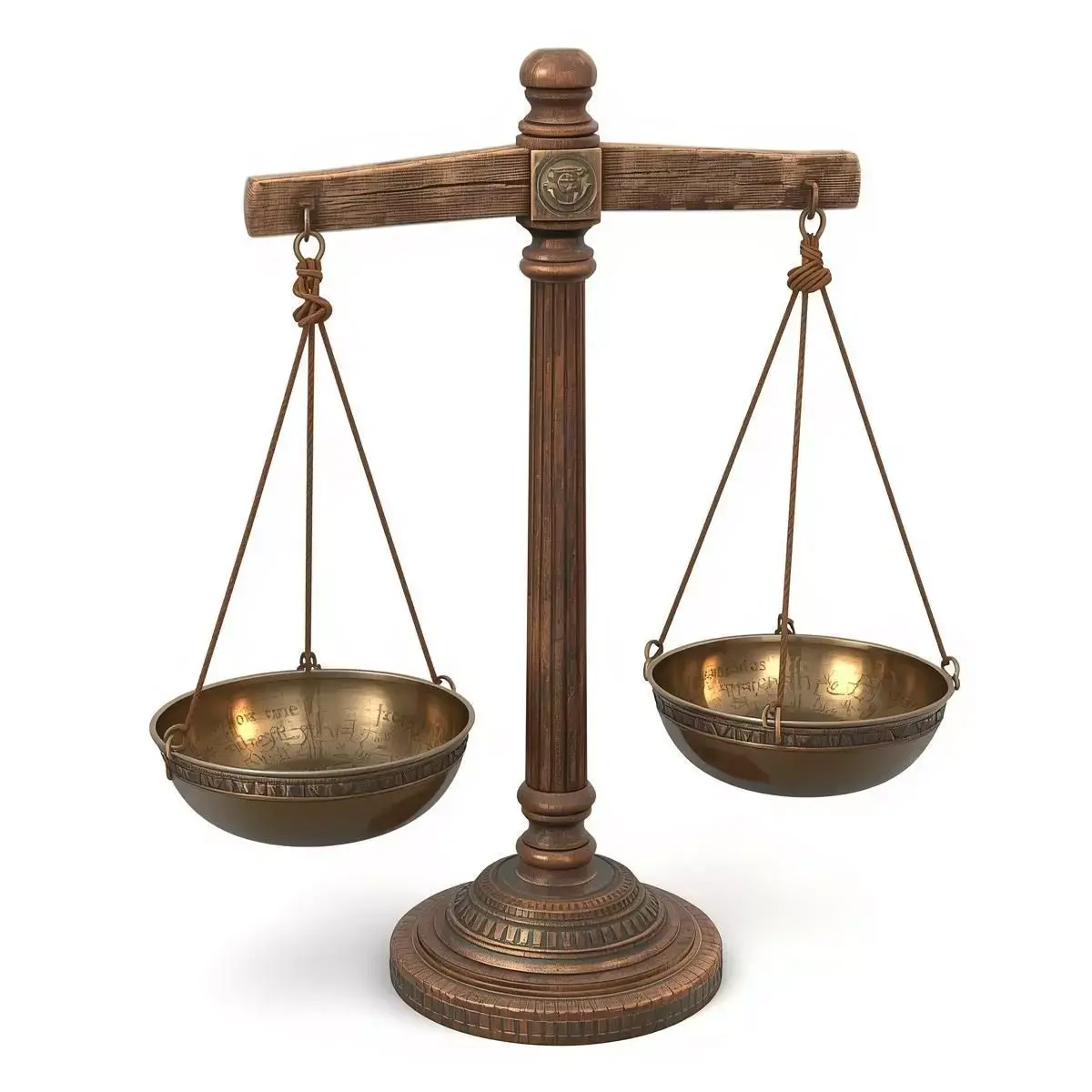 Ancient Egyptian Balance Scale 3D Prop Analysis Low-poly 3D model