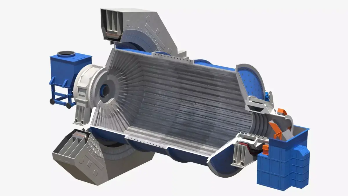 Ball Mill 3D model buy