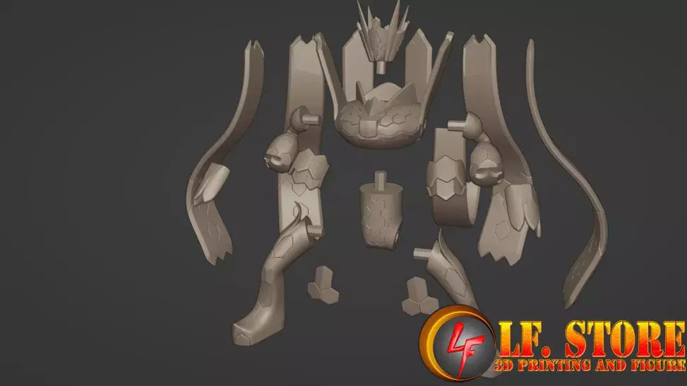 Pokemon Zygarde Complete 3D model