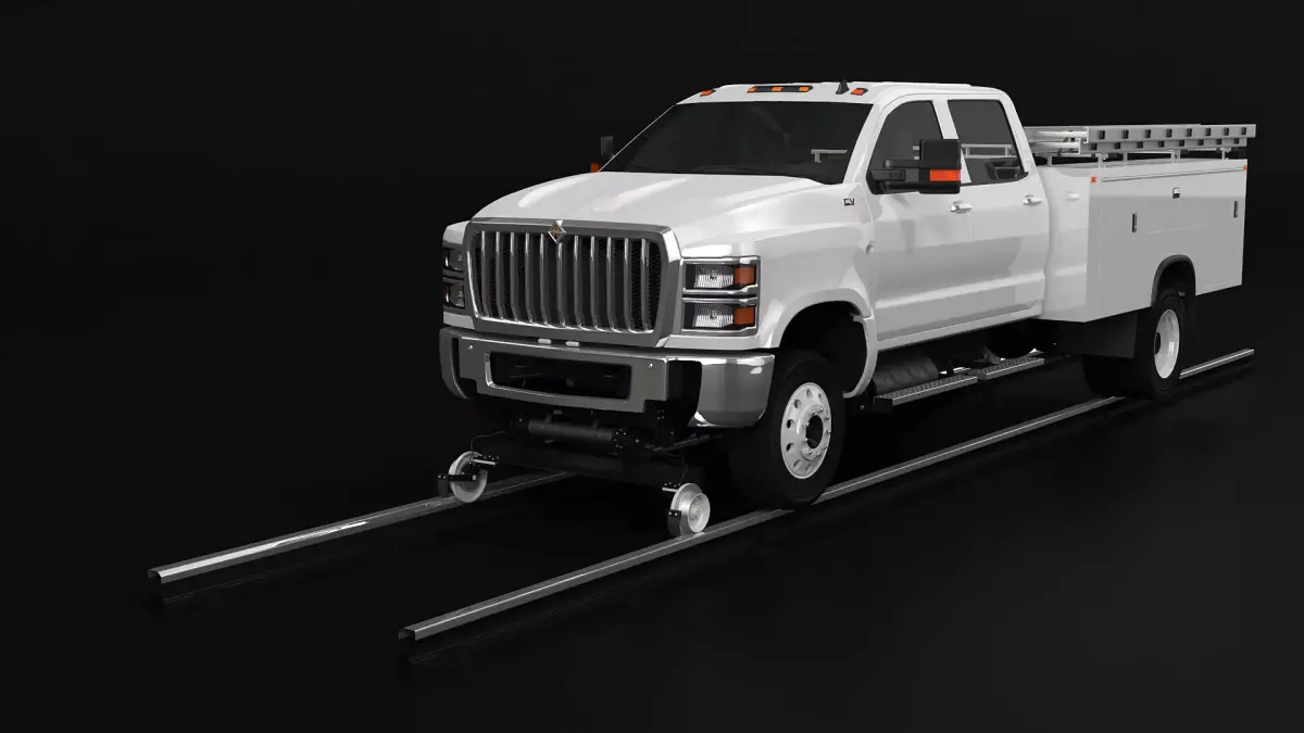 International CV 2020 Road-rail Truck 3D model