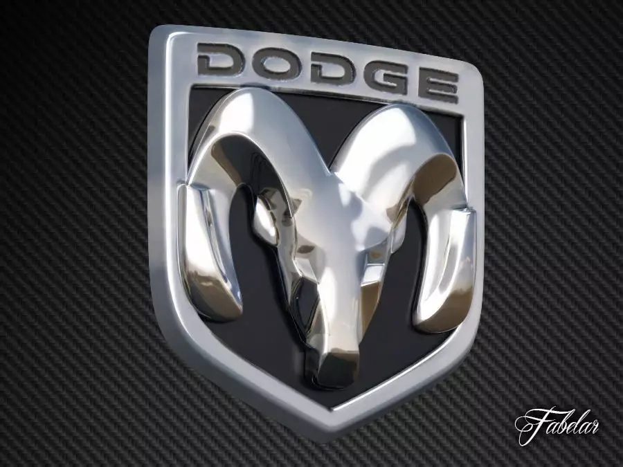 Dodge Emblem Free 3D model