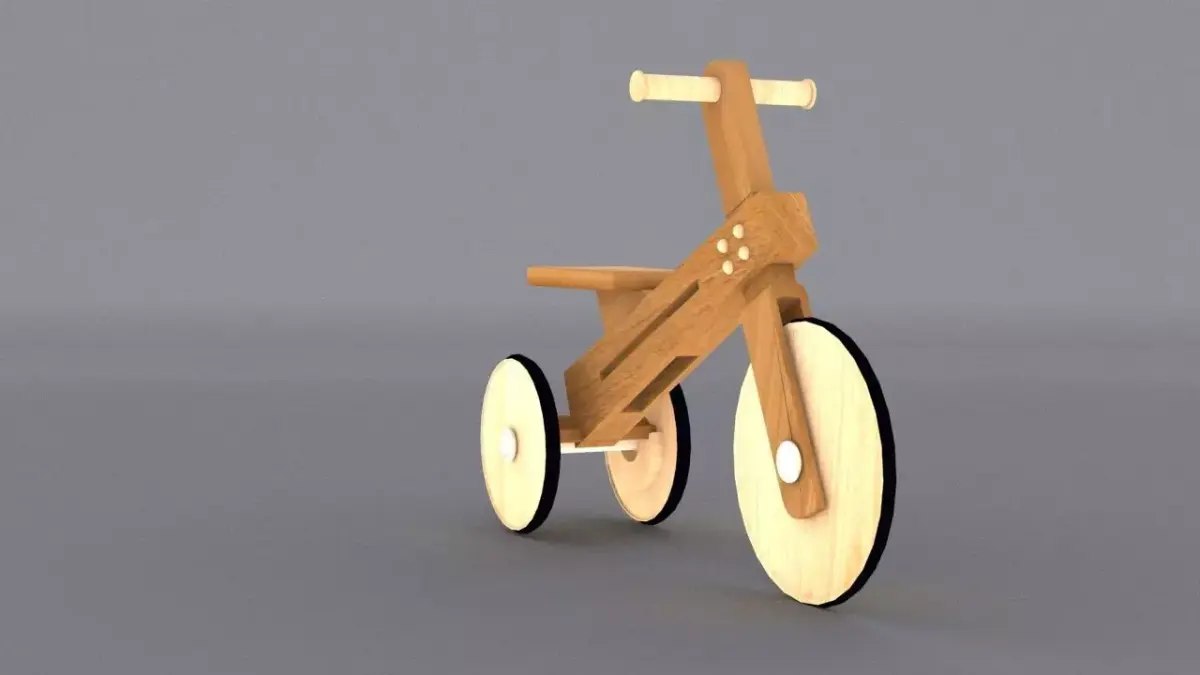 BamBam Bike  Low-poly 3D model