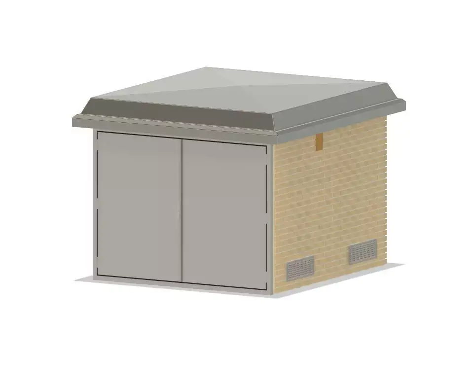 Model Railway - Electricity Substation Building 3D print model
