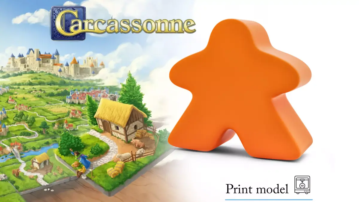 BIG Meeple Token Upgrade 3D Print Model  Board Game Asset  02 3D print model