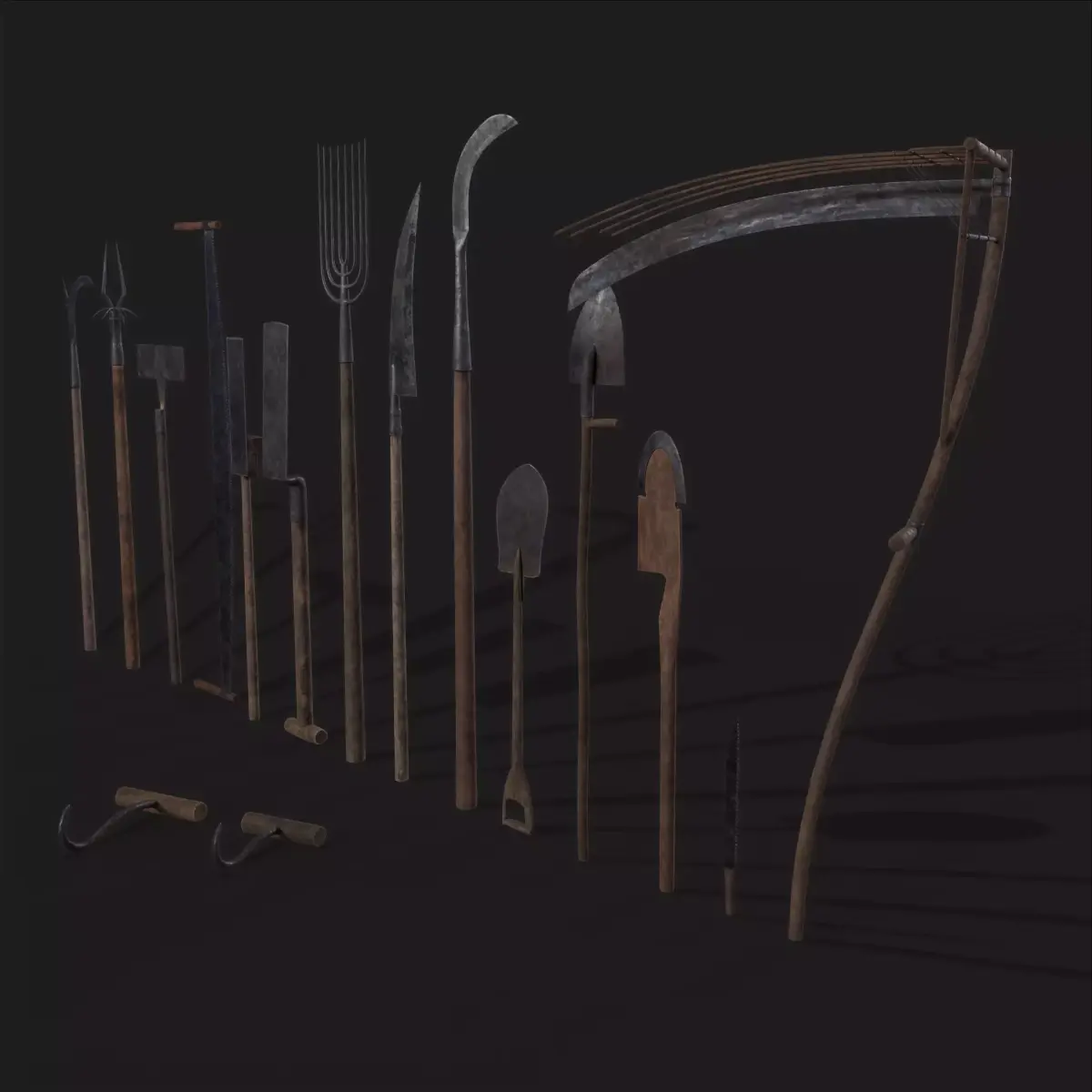 15 Medieval Farmers Tools Pack