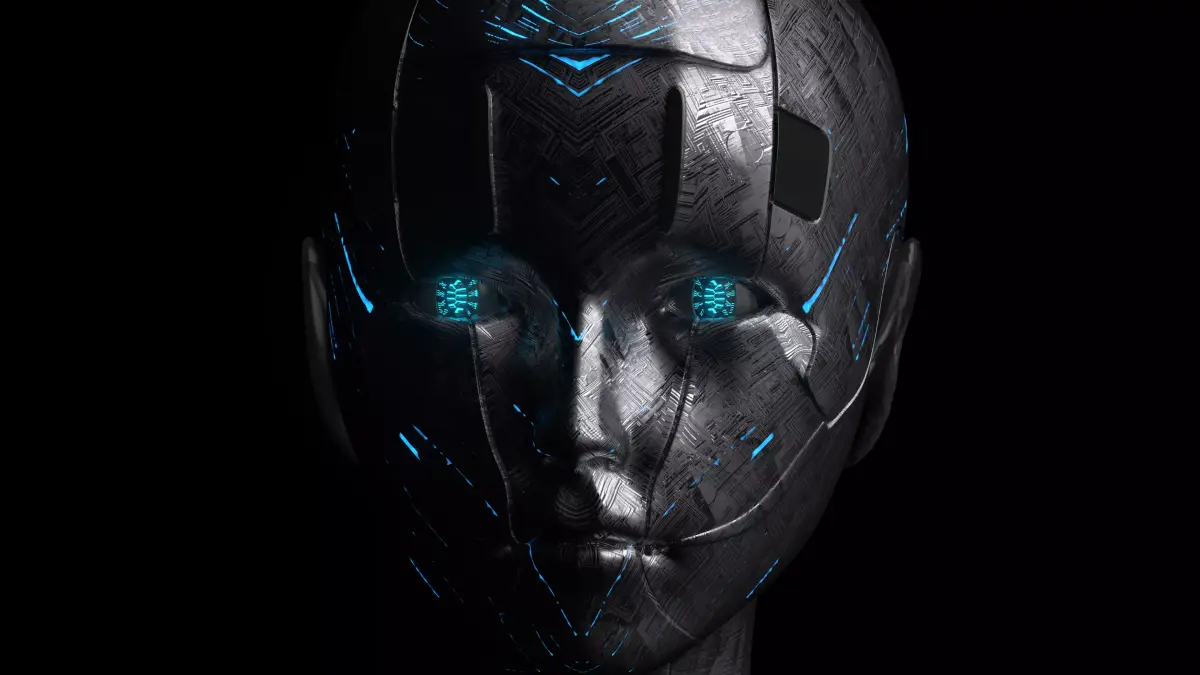 scifi female head  3D model