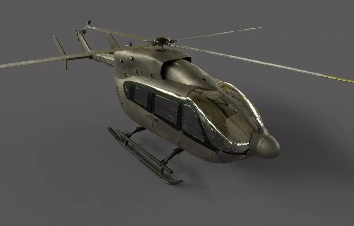 EC145 Helicopter Low-poly 3D model get