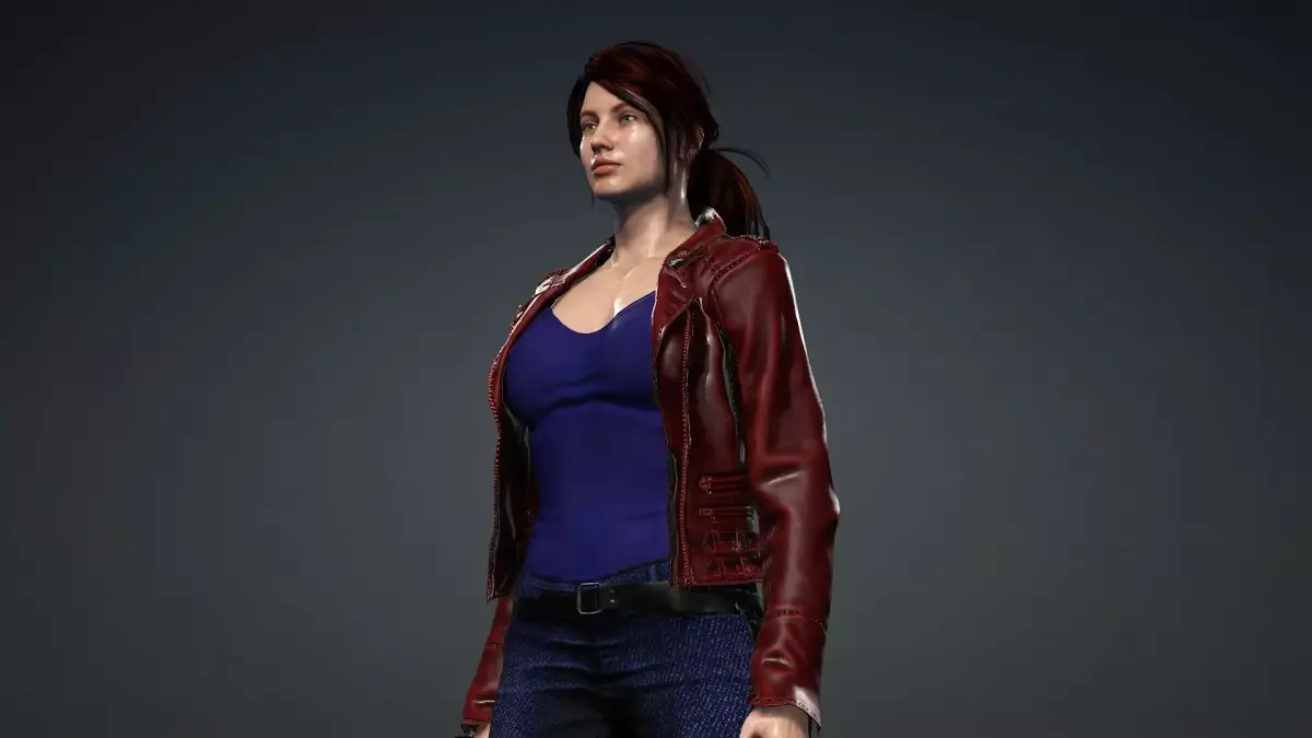 Claire Redfield Low-poly 3D model
