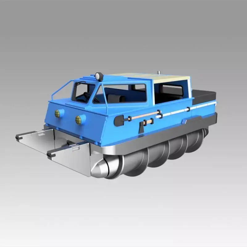 Screw terrain vehicle ZIL-2906 3D model