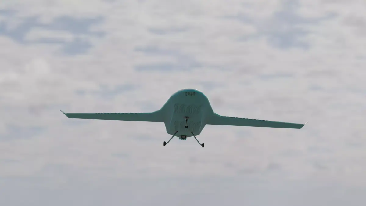 Fatih drone flying in sky Low-poly 3D model