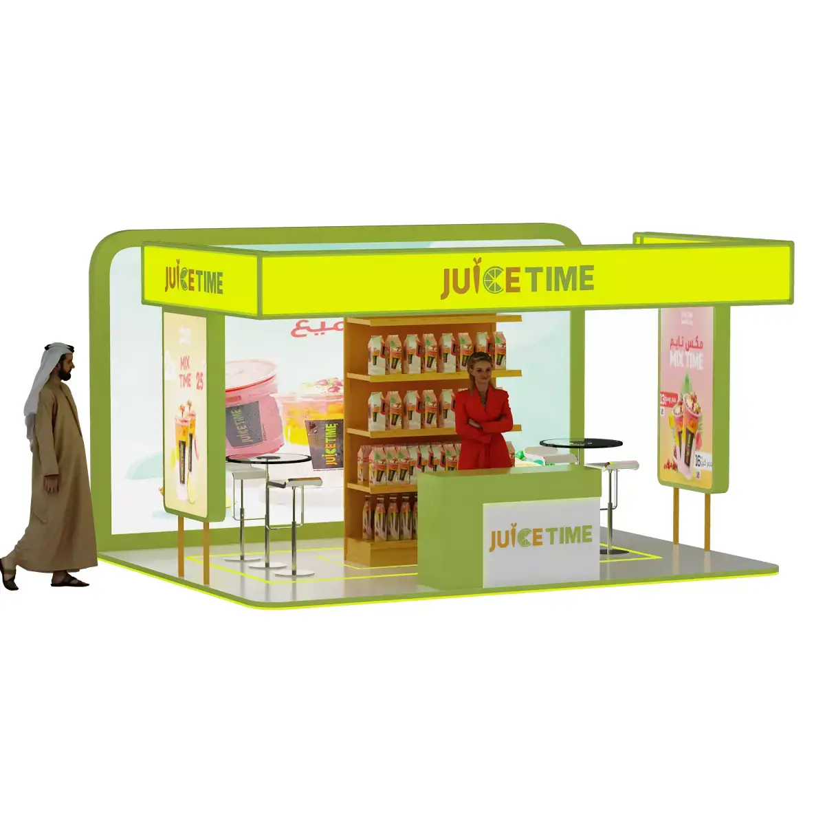 Exhibition Booth 3D model 14