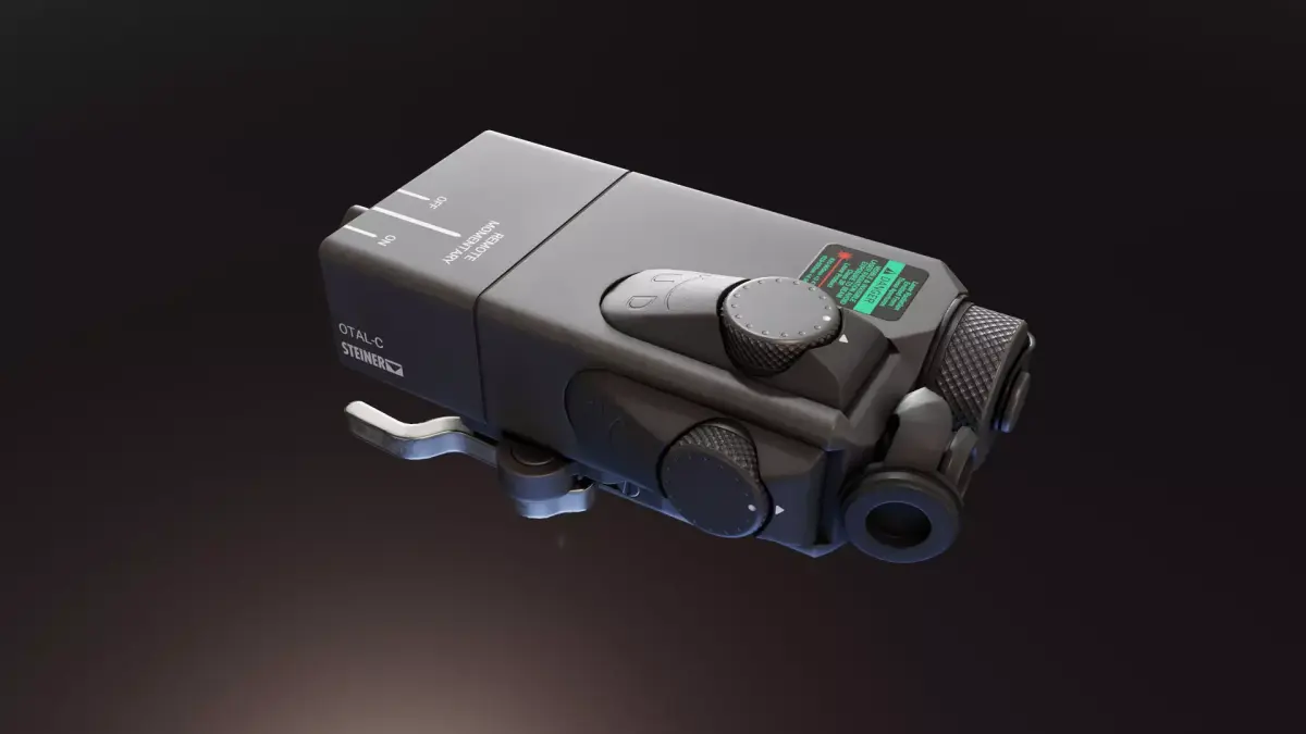 OTAL C IR Offset Aiming Laser Low-poly 3D model