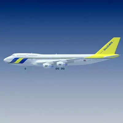 Sudan Airways Boeing 3D model