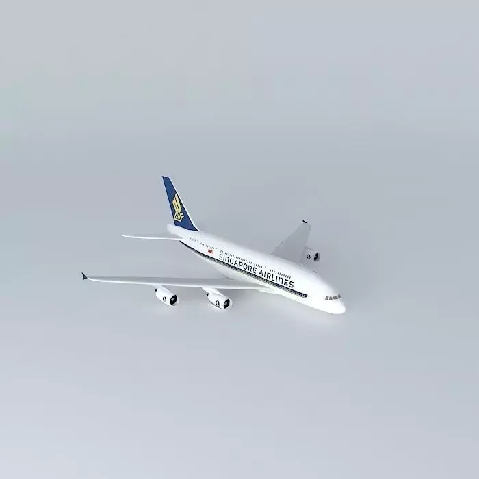 Singapore Airlines A380 Free 3D model