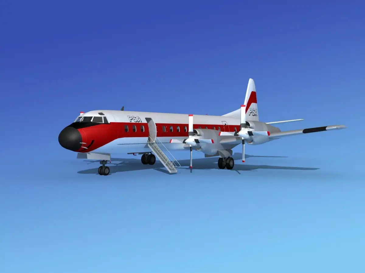 Lockheed L-188 Electra HP PSA 2 3D model