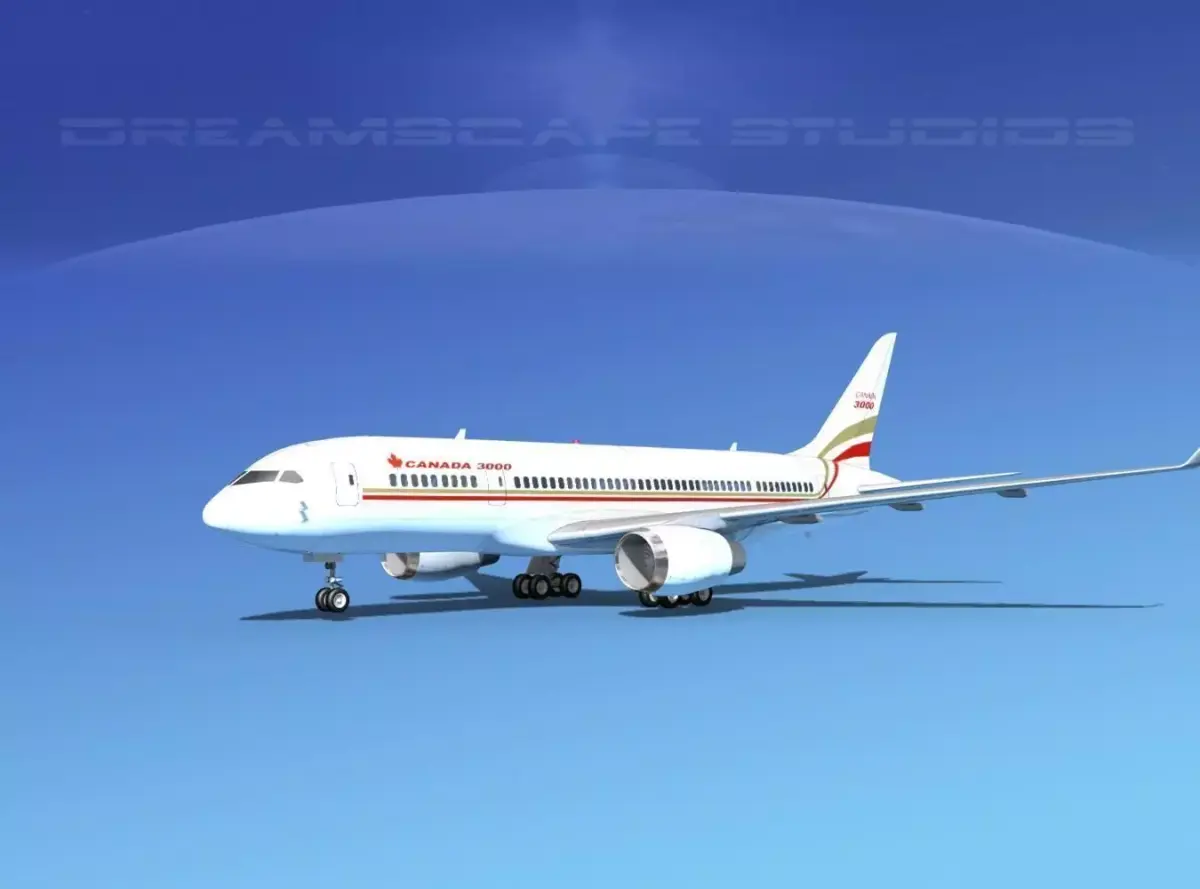 Boeing 787-8 Canada 3000 3D model