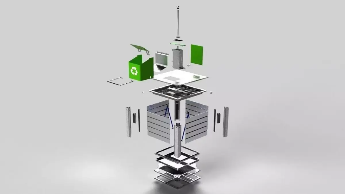 Underground Waste Container 3D model purchase