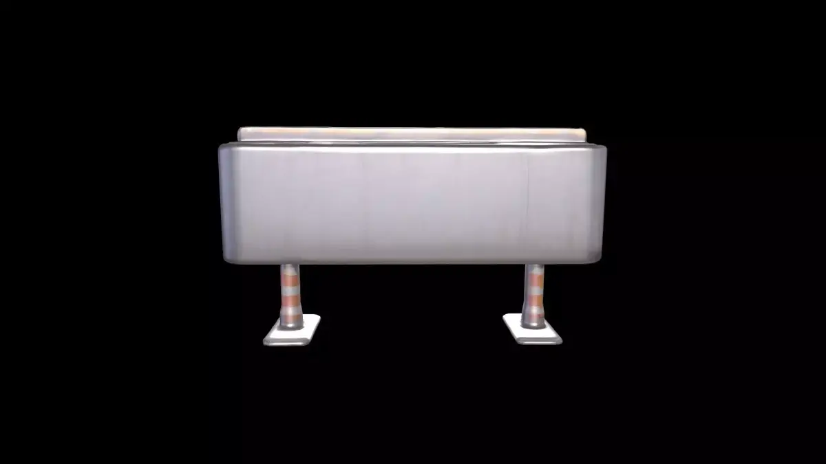 3d High Resolution Road Safety Of Driving Traffic Barrier 3D model purchase