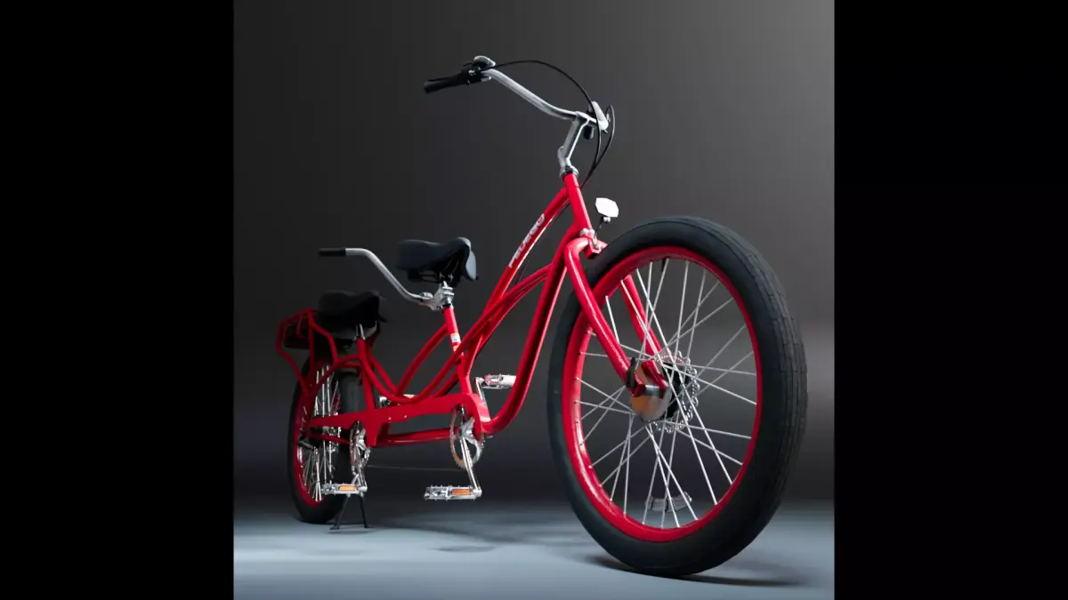 Tandem E-Bike 3D model