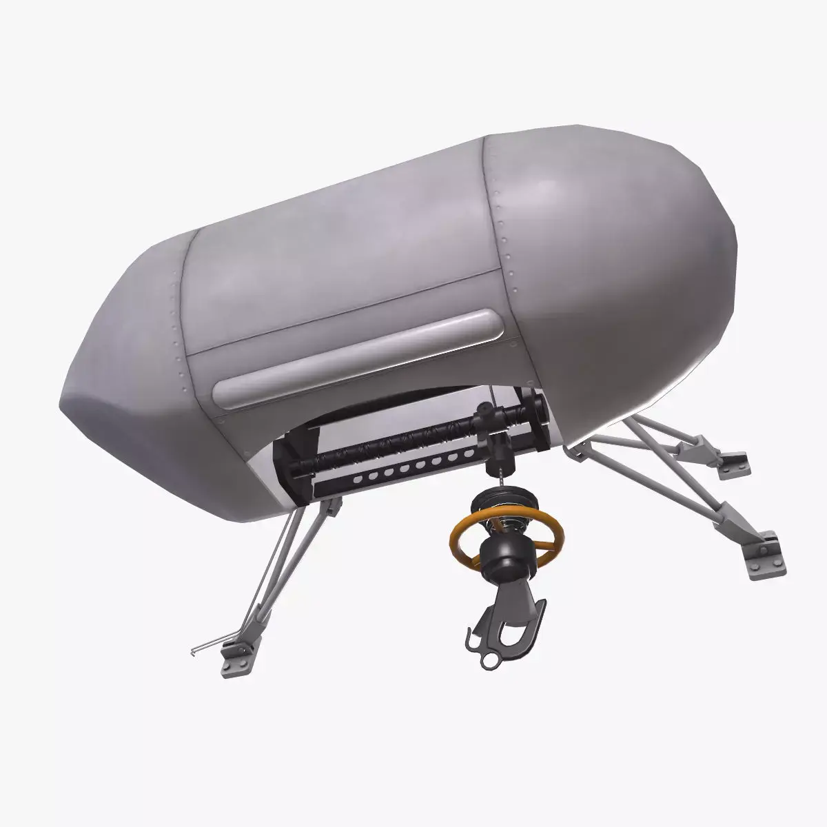 Helicopter Hoist Low-poly 3D model