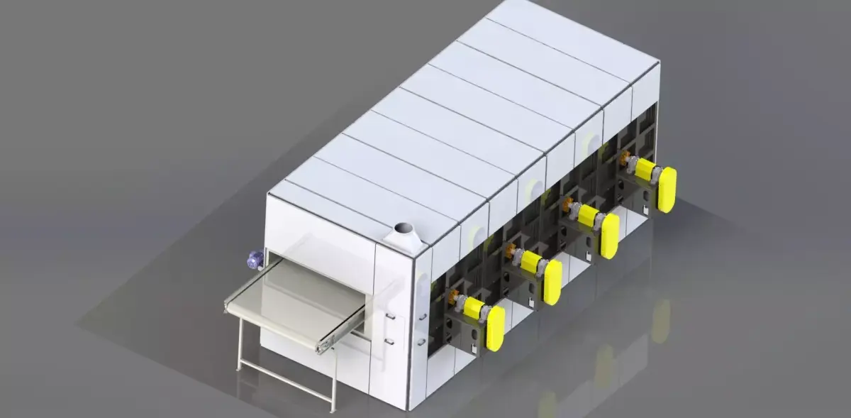 INDUSTRIAL WOOL DRYER 3D model