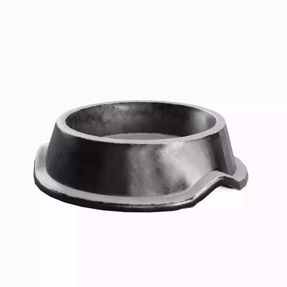 Metal Dog Bowl 06 Low-poly 3D model