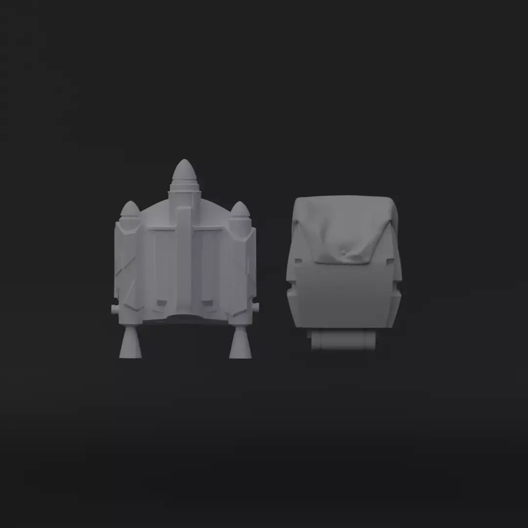 Clone Trooper Jetpack and Backpack - One12 - STL files 3D print model