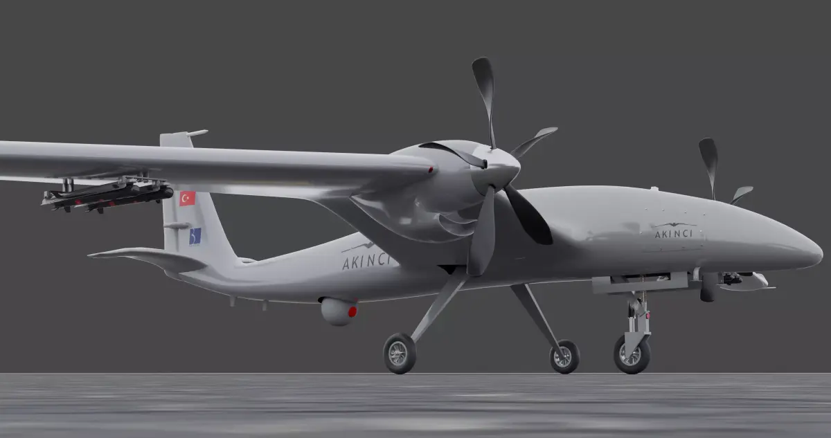 Bayraktar Akinci B High detailed Low-poly 3D model