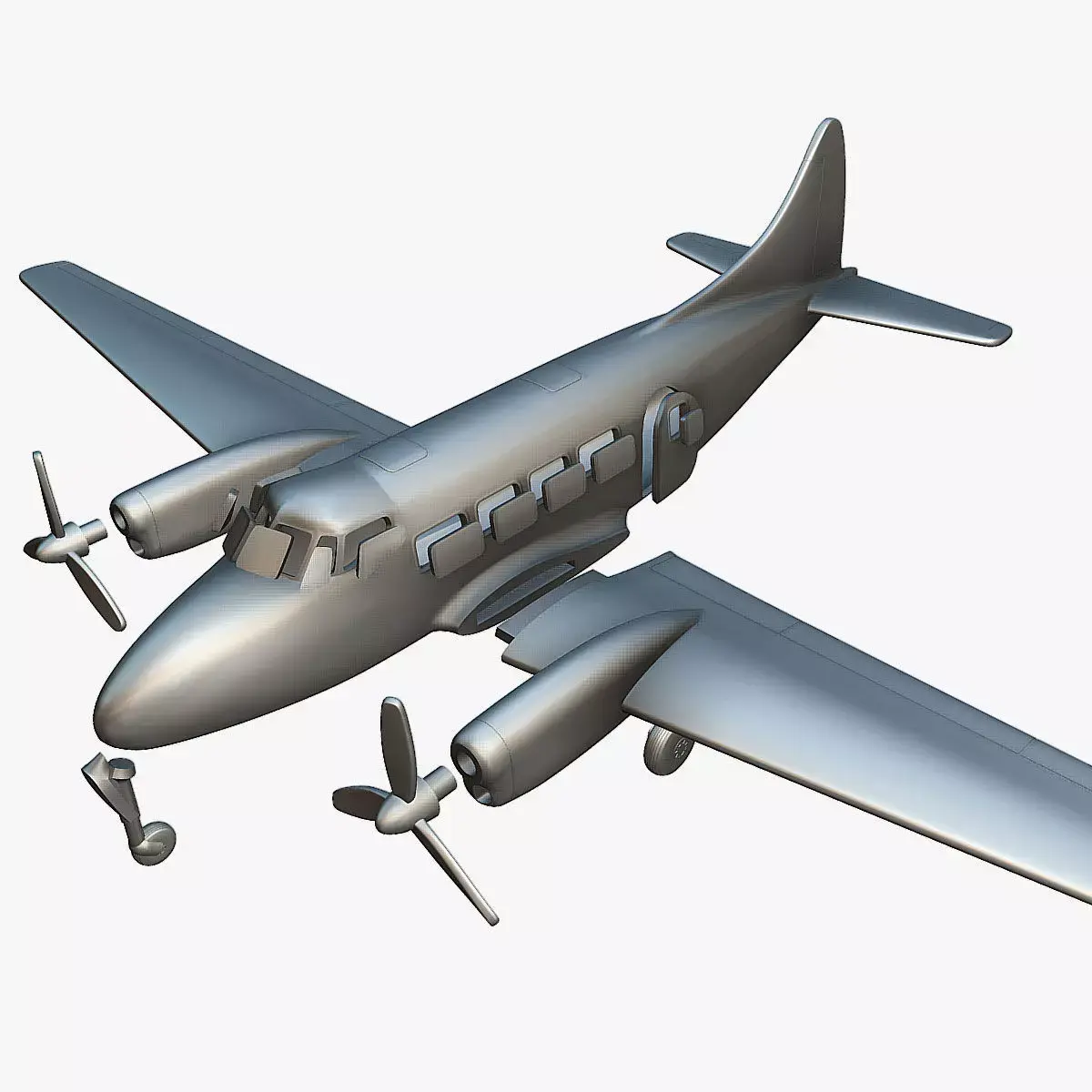 de Havilland DH-104 Dove - 3D Printable Model 3D print model