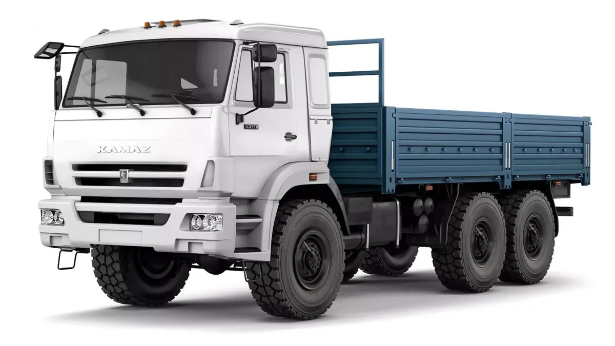 Kamaz 43118 flatbed 2017 3D model