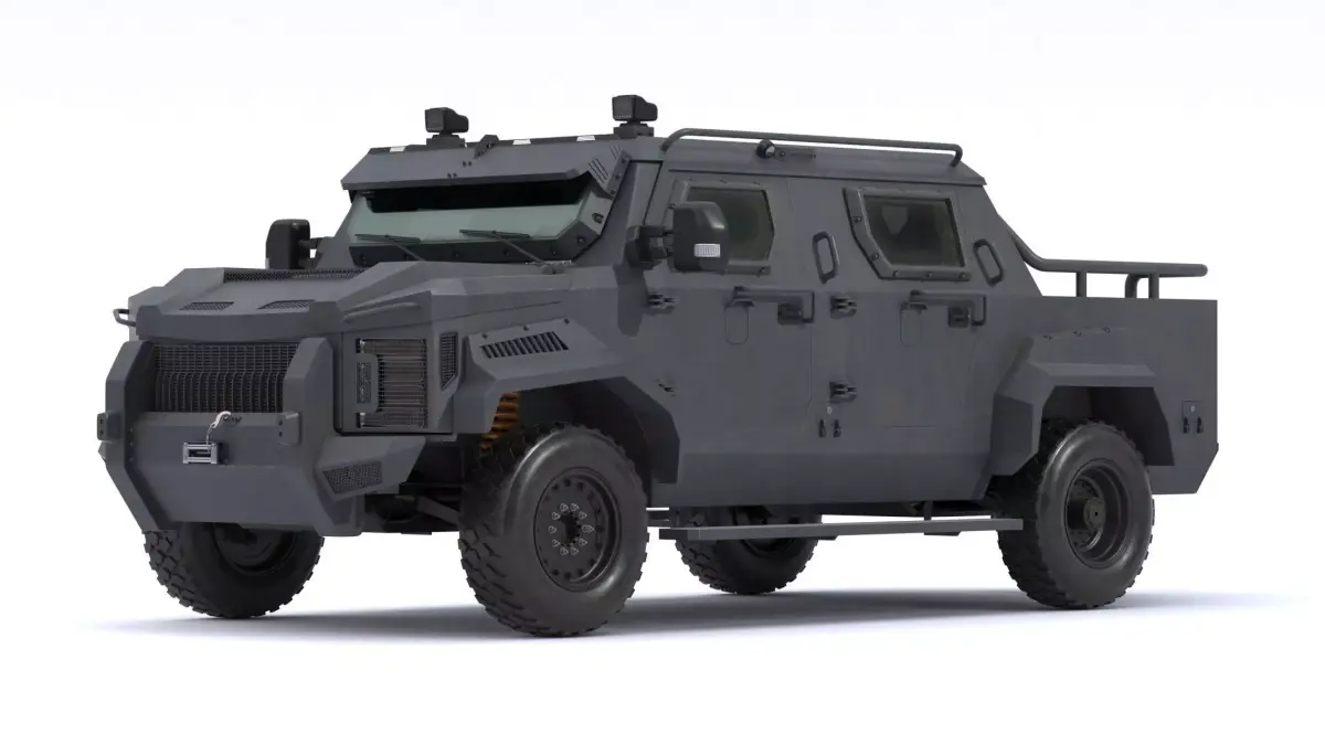 Alpine Armored Pit-Bull VXT Cal Tactical SWAT APC Truck 3D model