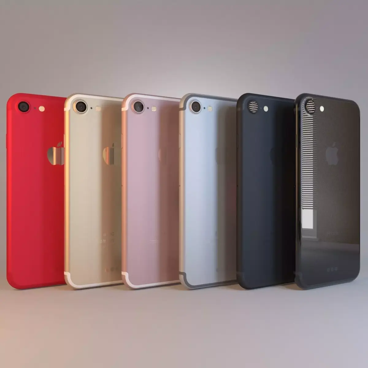 Apple iPhone 7 on All Color 3D model