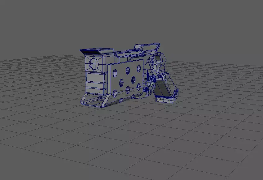 Samira Pistol Low-poly 3D model