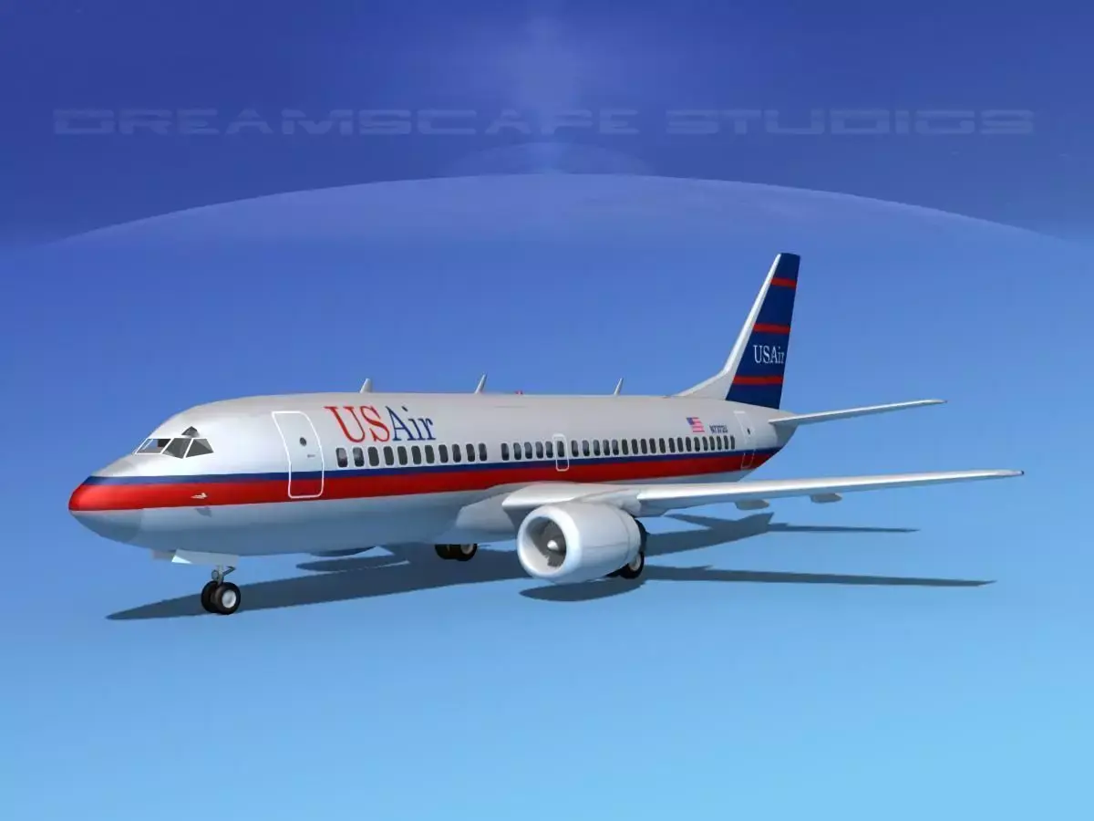 Boeing 737-300 US AIR 2 3D model