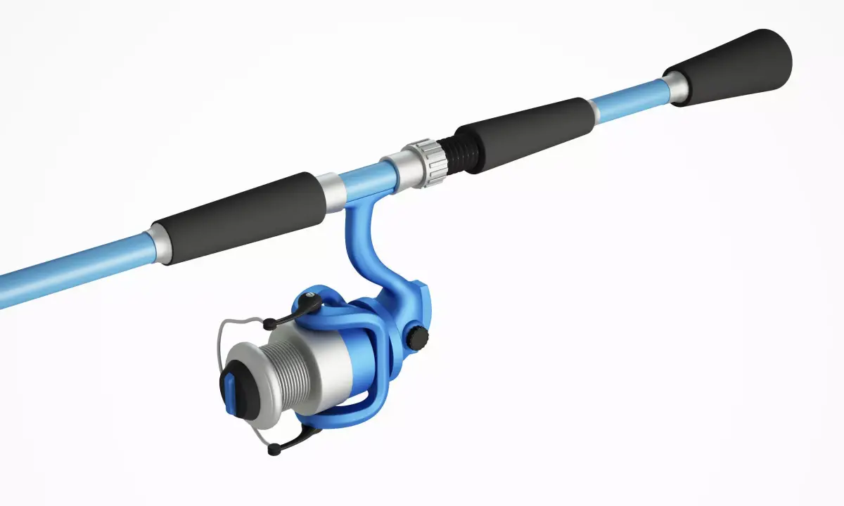 Fishing rod 3D model 3