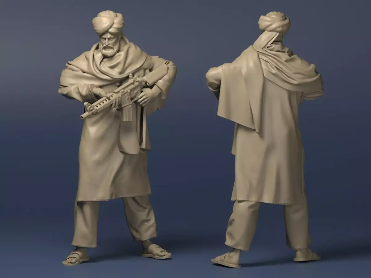 Eastern warrior 3D print model buy