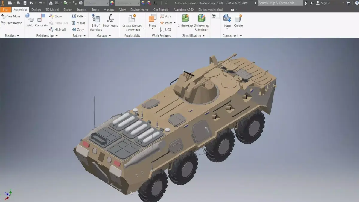 Armored Personnel Carrie Vehicle 3D model