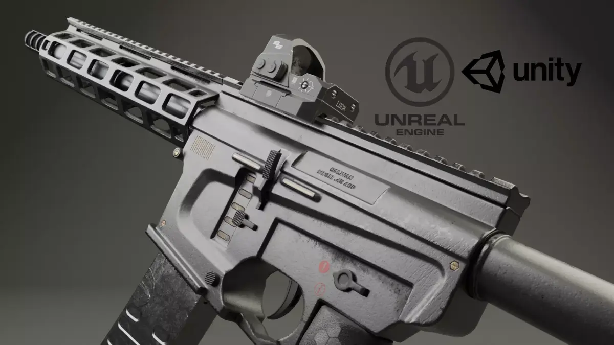 RIFLE ag Low-poly 3D model