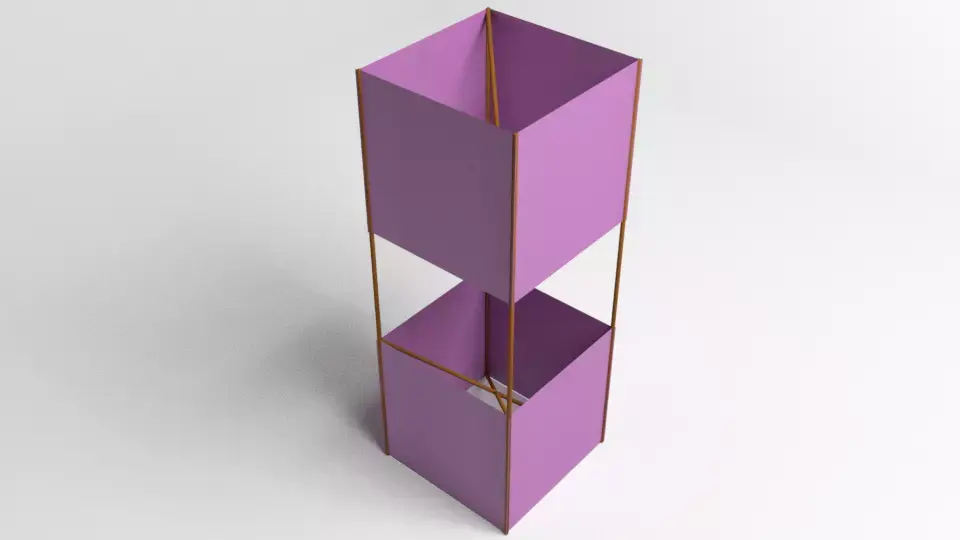 Box Kite 3D model