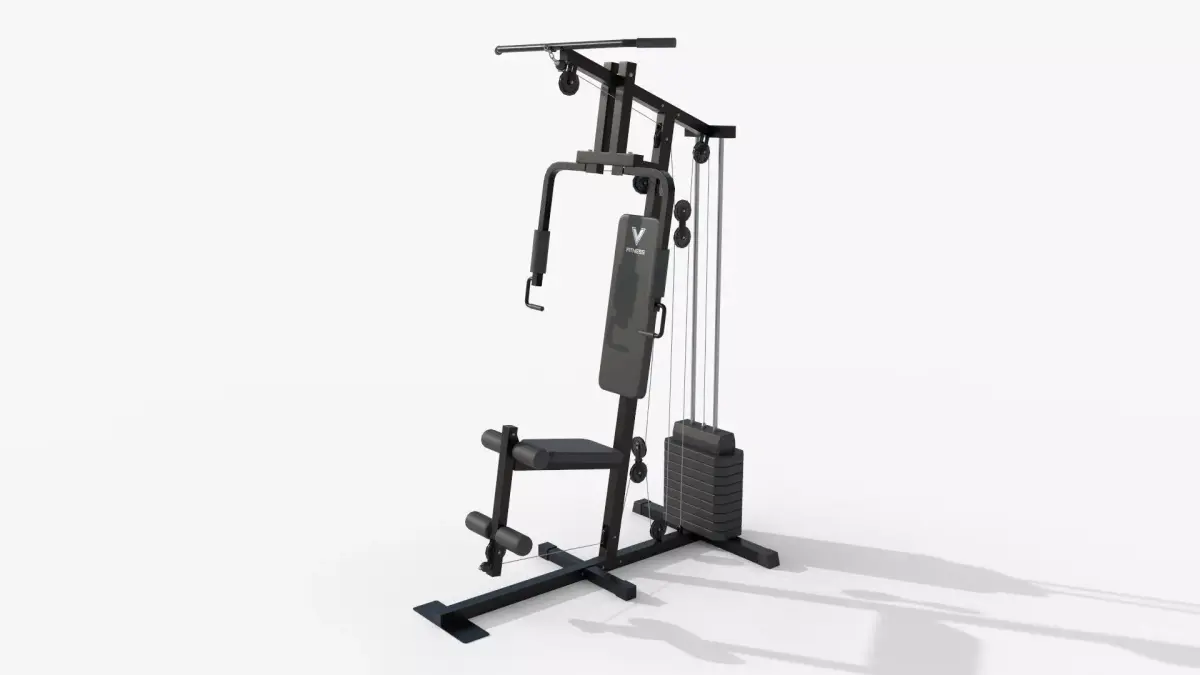 PBR Multifunctional Home Gym Station A Low-poly 3D model
