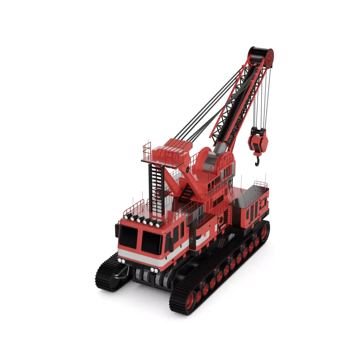 Snowcat Mounted Crane 3D model shop