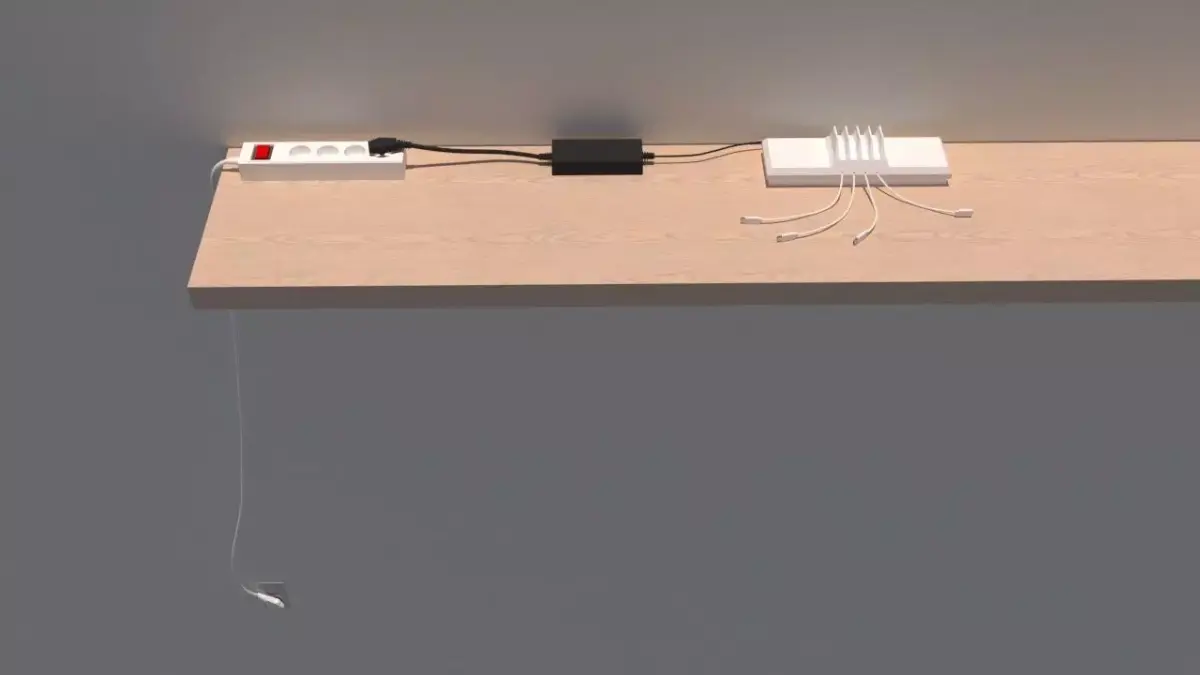 multi-tap phone charger Free 3D model