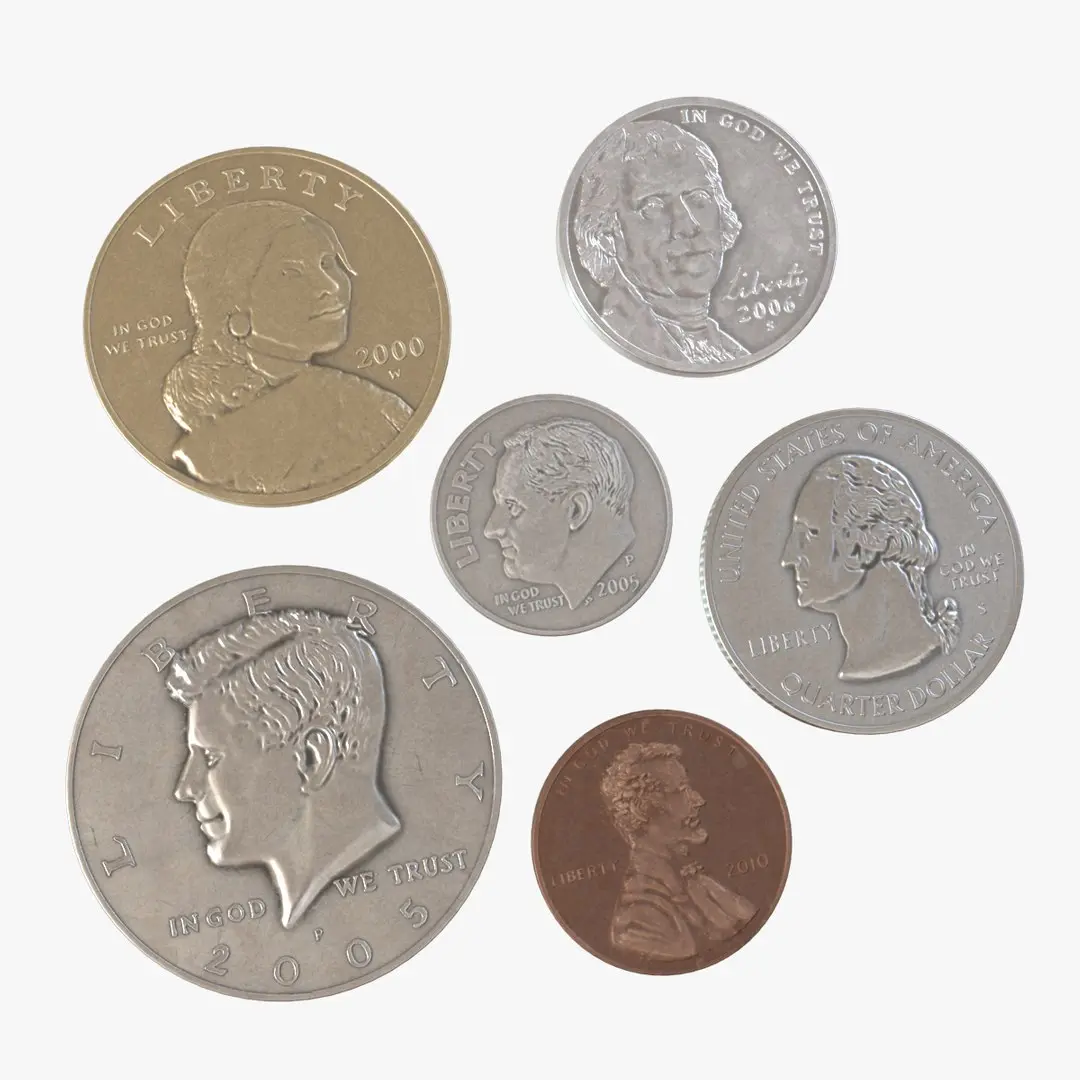 US Coins 3D model