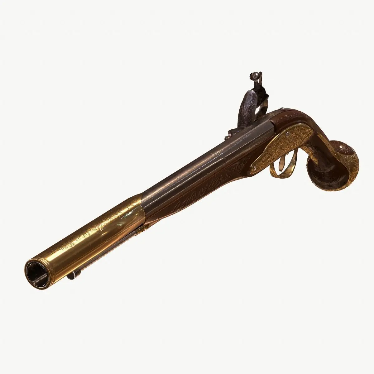 flint pistol 3D model