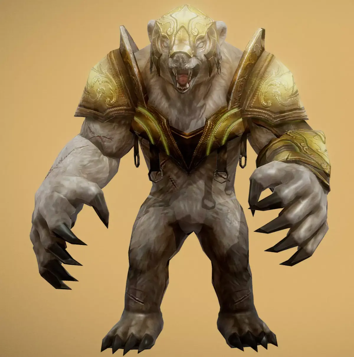 polar beast Low-poly 3D model