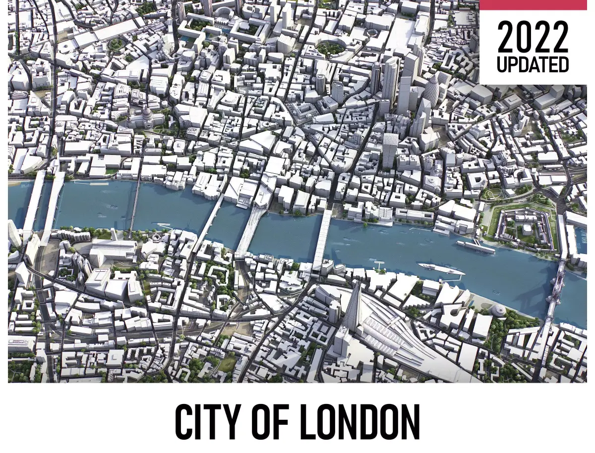 London Low-poly 3D model