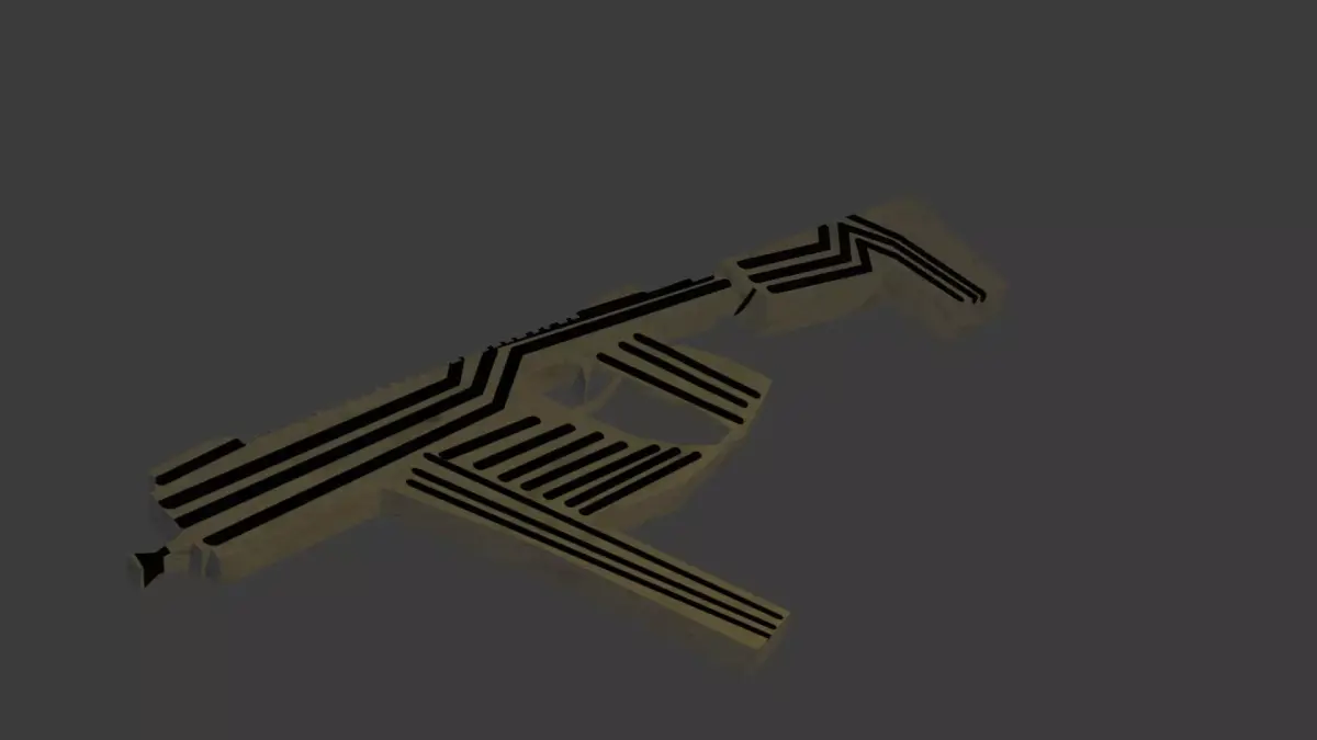 Gun bundle Free 3D model